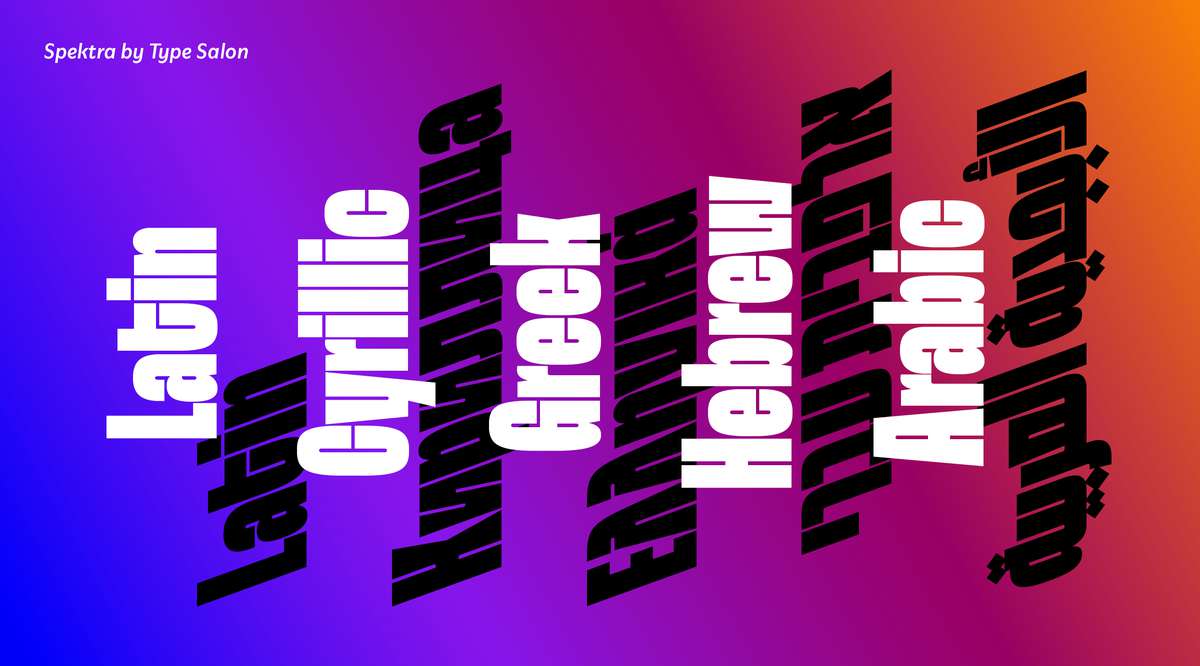Type Salon, Spektra typeface, 2020